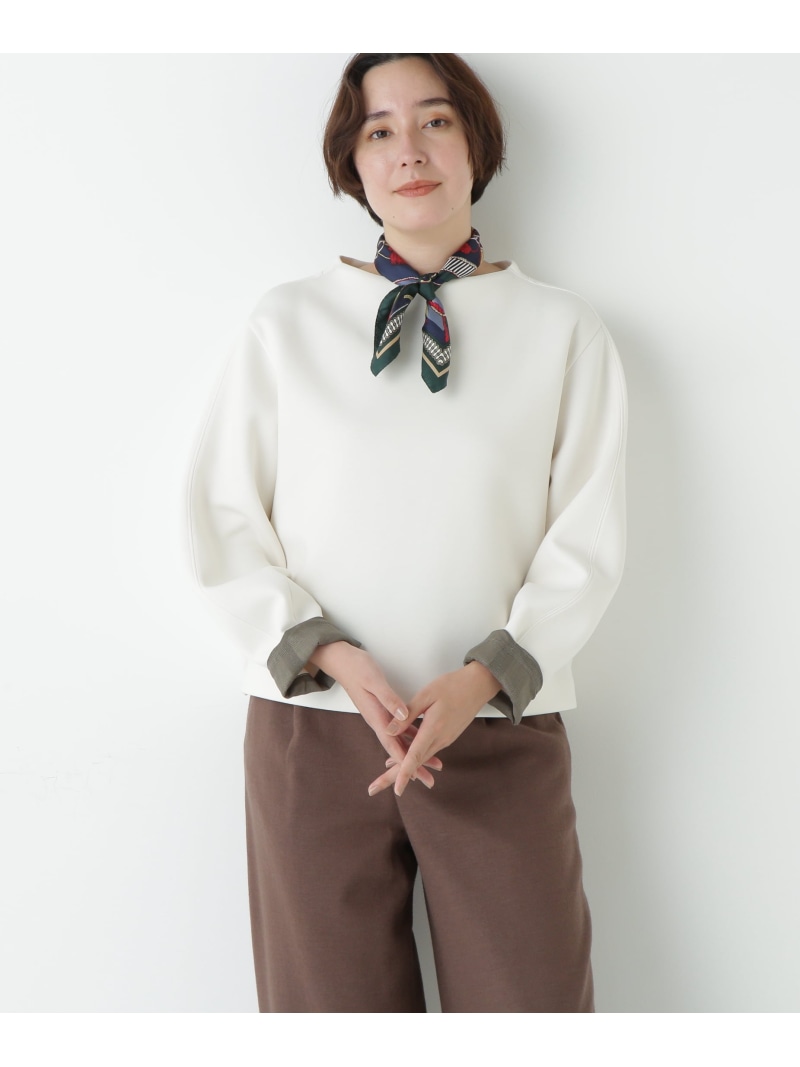 【SALE／40%OFF】チェックドッキングダンボールプルオーバー human woman ヒューマン 成人女性 トップス カットソー・プルオーバー 米国海軍 白いこと【RBA_E】【貨物輸送無料】[ Fashion]