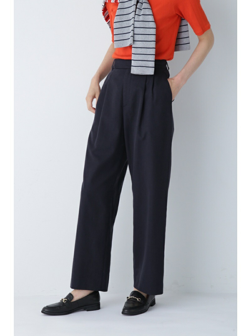 【SALE／55%OFF】◆タックセミワイドパンツ human woman ヒューマン 成人女性 ズボン下 余分の物のズボン下 米国海軍 赤銅色【RBA_E】【貨物輸送無料】[ Fashion]