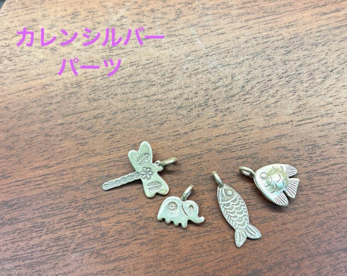 パーツ】カレンシルバー パドゥア柄 4m×2mm (タイ製) 35cm