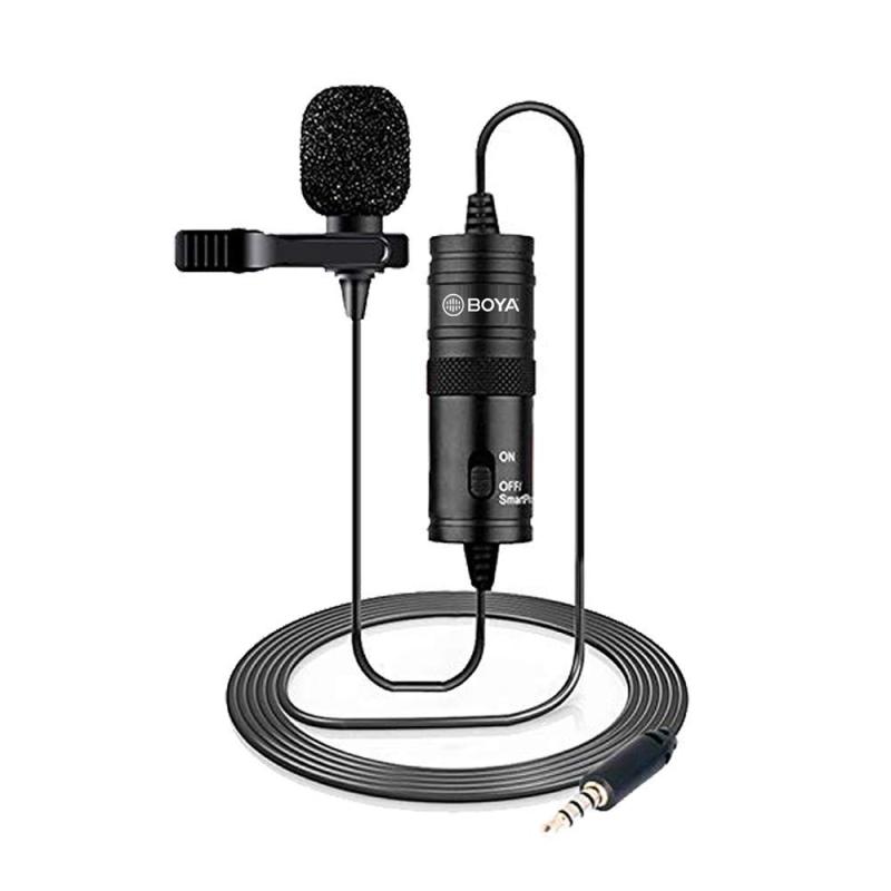 BOYA Omnidirectional Lavalier Condenser Recording Microphone for Canon Nikon Sony iPhone 8 8 plus 7 7 plus 6 6s Plus DSLR Camcorder Audio Recorder Youtube Podcast Interview Video画像