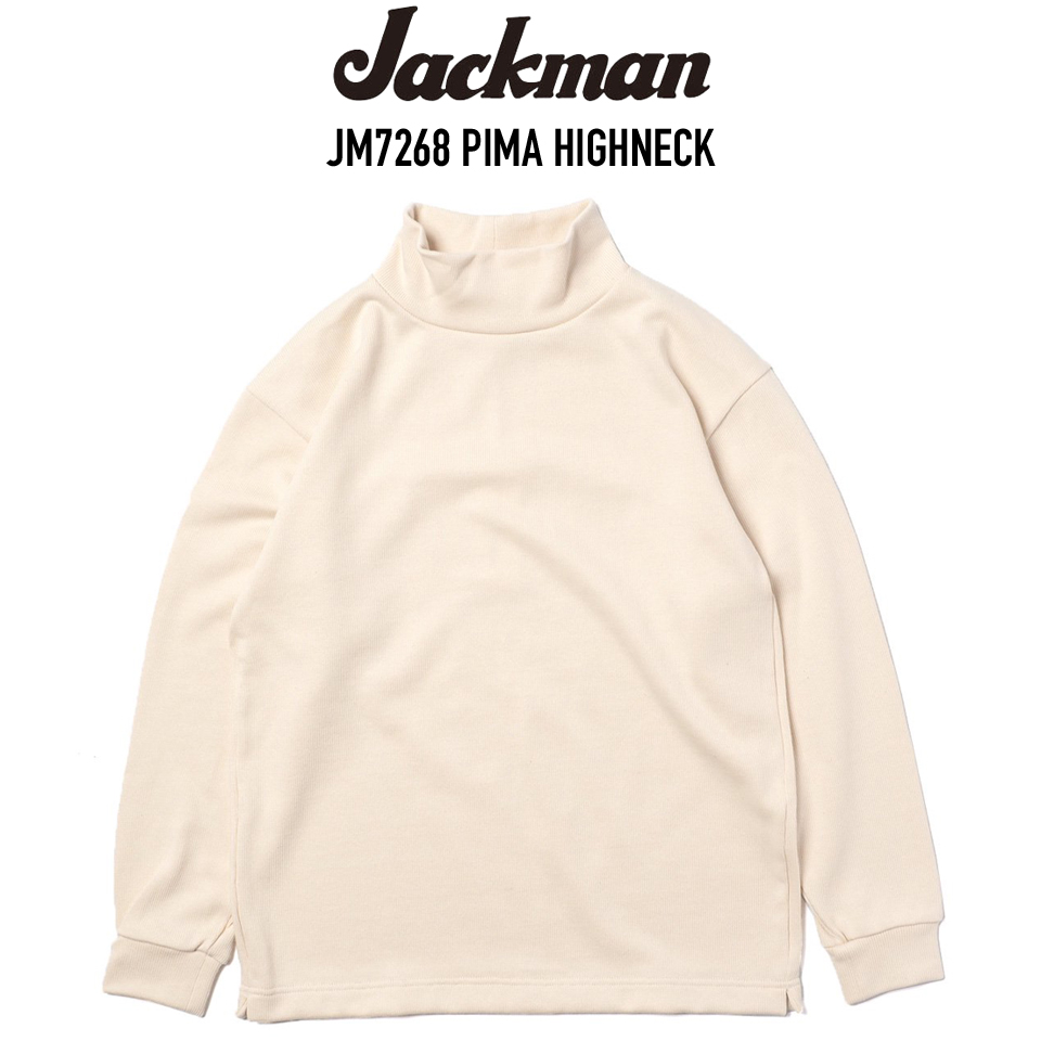 楽天市場】JACKMAN (ジャックマン) JM7468 WAFFLE HIGHNECK