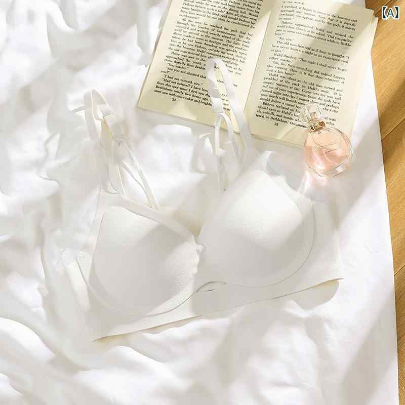 ブラジャー レディース 接触冷感 通気性 無痕 小胸 プッシュアップ 夏用 薄型 ノーワイヤー 美背 快適 ソフト 伸縮性 軽量 吸湿速乾