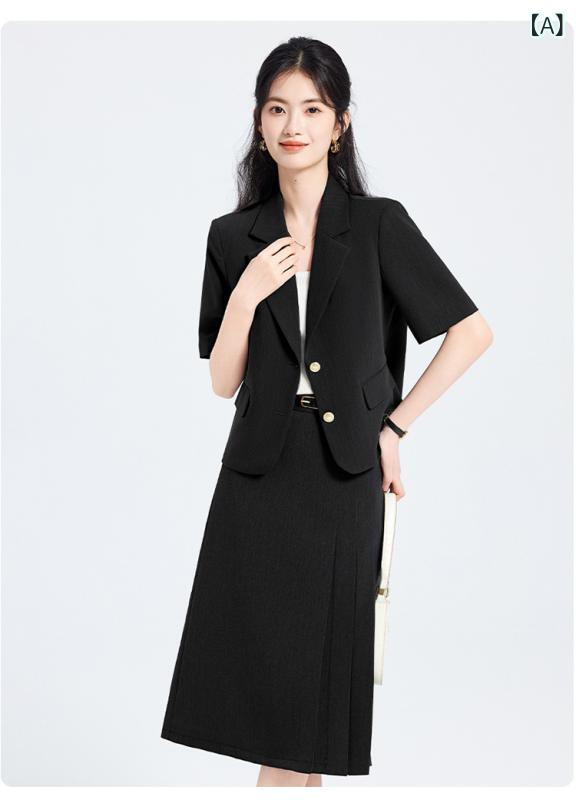 作業服 女性用 短袖 グレー ホテル 学校 教師 保育士 オフィス 会社 パフォーマンス 通勤 ビジネス 軽量 伸縮性 綿素材 普段使い