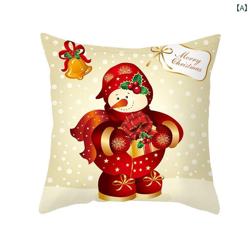 楽天市場】【即納 名入れ無し】 クッションカバー 45×45 [ スノーマン