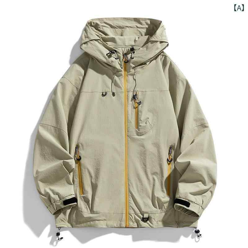 アウトドア ジャケット メンズ レディース 防風 防水 フード付き 登山用 カジュアル スポーツ アウター 軽量 通気性 伸縮性 8,587円