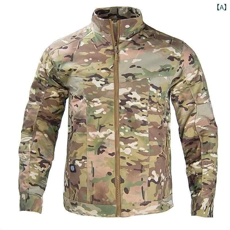 迷彩服 セット メンズ レディース ジャケット ジョガーパンツ トレーニングウェア タクティカル アウトドア 軍装 カモフラージュ 戦闘服 ユニセックス 軽量 伸縮性