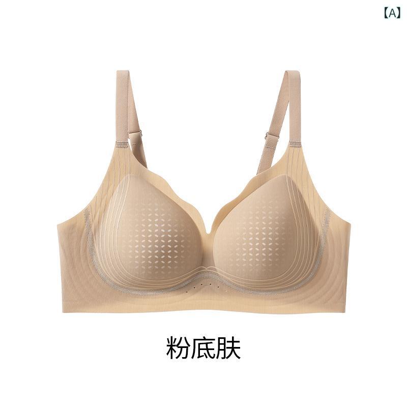 ブラジャー 女性用 夏用 インビジブル 無痕 リフトアップ 下垂防止 薄 通気性 ノンワイヤー 伸縮性 軽量 快適 日常使い クールタッチ