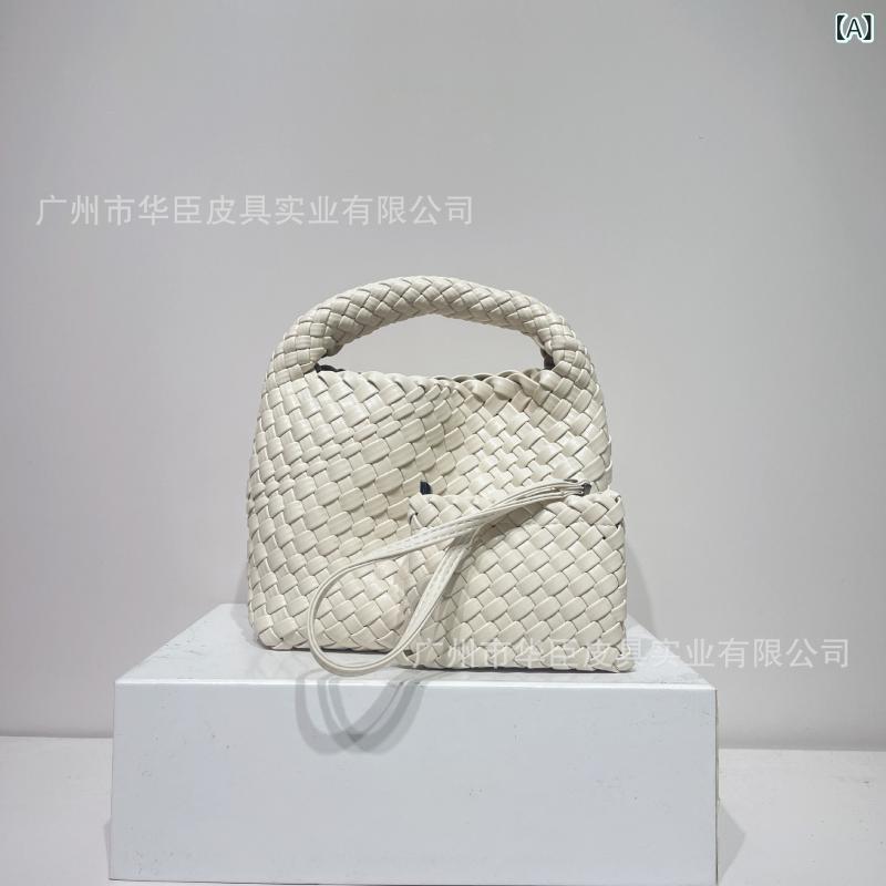 編み込み バスケットバッグ ハンドバッグ ショルダーバッグ 斜めがけ 鞄 夏用 軽量 普段使い ファッション 万能 母子セット ナチュラル スタイル トート キャリー