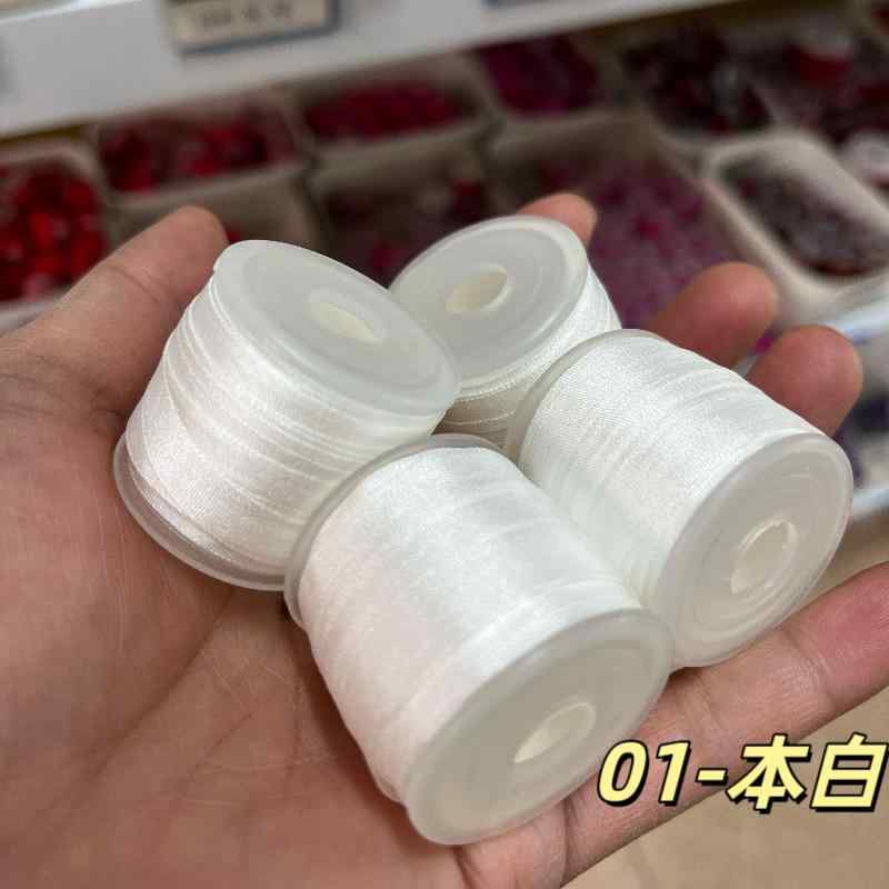 リボン DIY用 カラフル シルク サテン 飾りテープ 赤 子供服 ヘアバンド アクセサリー クラフト 幅広 細幅 巻き取り ギフトラッピング|新風堂