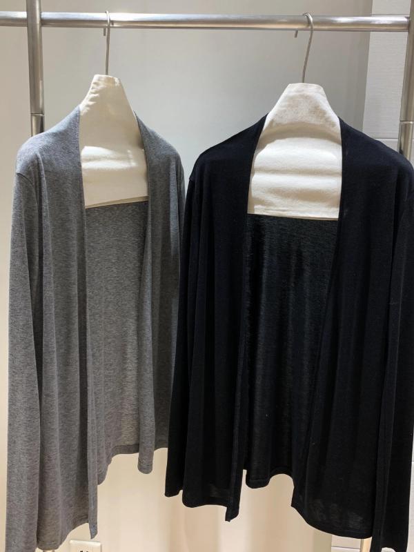 ニット カーディガン レディース 落肩 薄手 夏用 再生繊維 羊毛 混 リラックス スタイル ゆったり トップス 軽量 柔らかい 肌触り 普段使い 通勤 コーデ