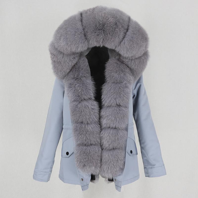 レディース フォックスファー ショート丈 パーカーコート 取り外しフード 保温 冬用 スタイリッシュ 軽量 ファッションx2x2