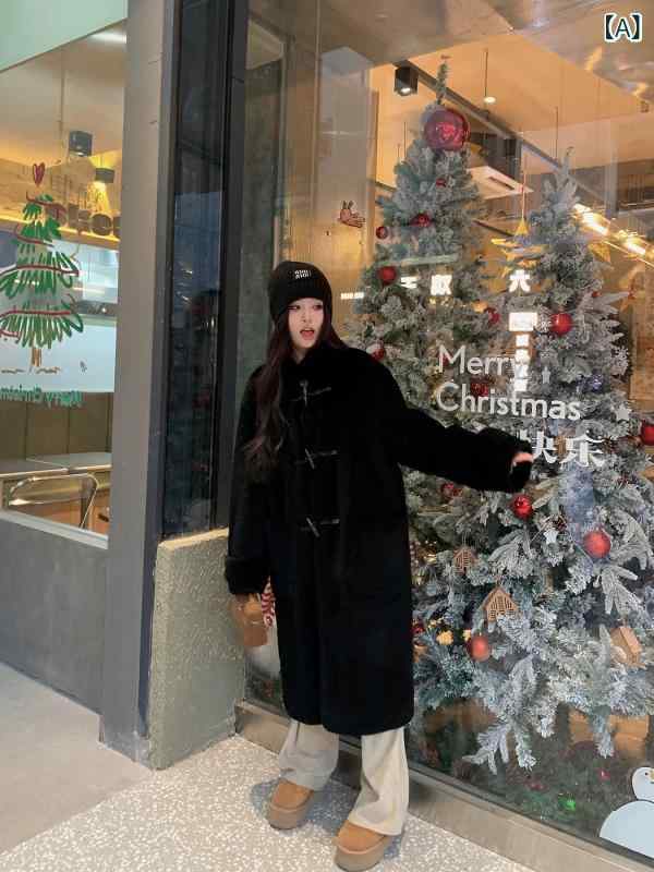 夢想 家 立 襟 オーストラリア 100 羊 小 毛 毛皮 コート 羊毛 毛皮 一体 コート 女性 長｜新風堂