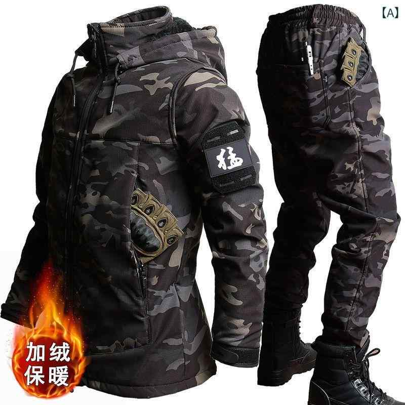 メンズ 御役目上衣 仕掛ける 秋冬 朦々たる 保温 耐久 タクティカル 変装 アウトドア 細工物御召しもの 耐摩耗 生あたたかい 役立つこと性 成人男性用