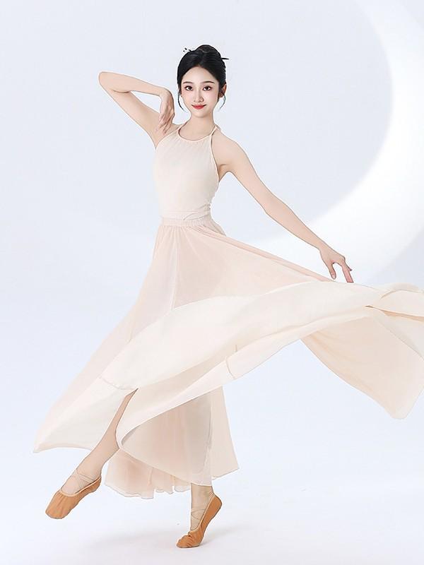 ダンス衣装 女性用 レトロ舞 舞台用 大きく広がるスカート 薄? フレアシルエット バレエ 現代舞 練習着 魅惑的 軽やか 揺れる チュール素材 通年使用