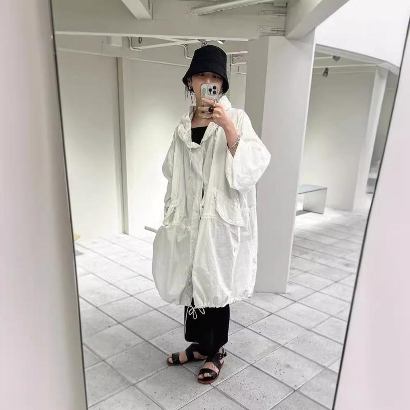 コート アウトドア ワーク風 ゆったり 中長丈 風 ストリート 秋 ビッグシルエット 快適 軽量