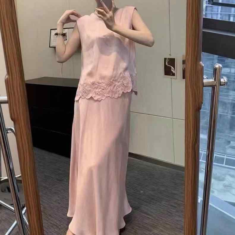 スカート レディース 夏用 薄手 銅アンモニア繊維 ハイウエスト Aライン マーメイド ロング 包み込み スリム おしゃれ 合わせやすい 軽量 伸縮性x2