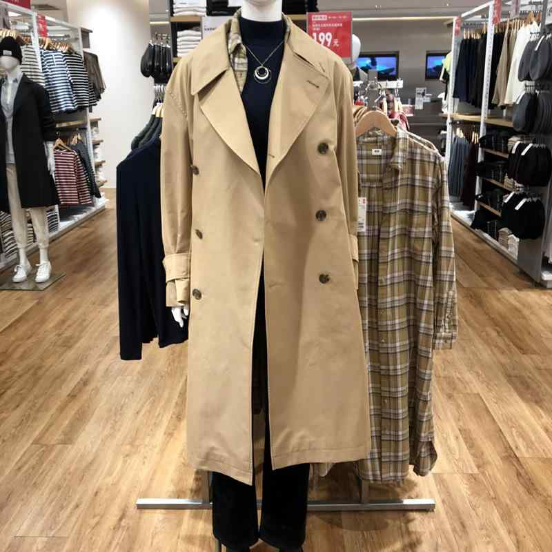 コート 男性用 ロング丈 トレンチコート ウエストベルト付き ゆったりシルエット ワイドフィット アウター 秋冬 通勤用 普段使い 軽量 伸縮性｜新風堂