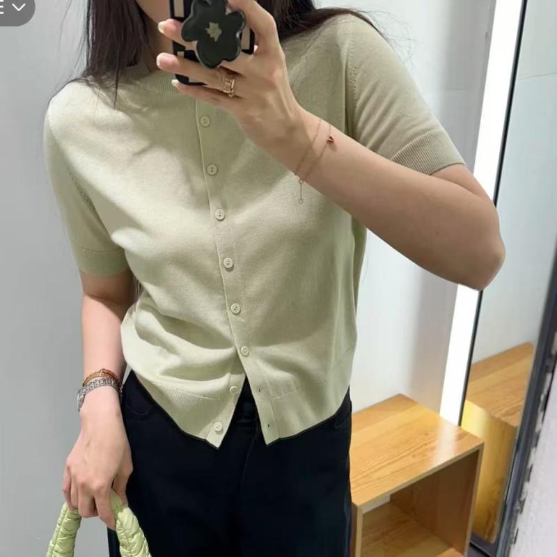 短袖 カーディガン 女装用 スタンダードフィット メリノウール 混紡 軽量 伸縮性 春 普段使い トップス インナー 綿混 ソフト素材 ベーシック