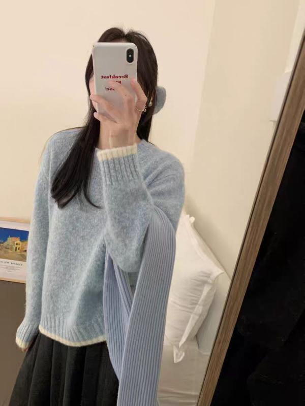 編み物 トップス レディース 毛糸 リストバンド うつり変わり  秋 韓国 御前上等感 優しいこと 伸縮性 軽さ 普段使い走りx2