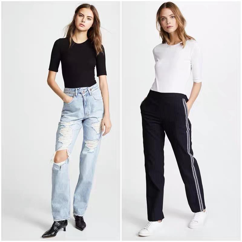 レディース 短袖 Tシャツ ピマコットン 無地 スリムフィット ベーシック インナー トップス 春夏 普段使い ソフト 肌触り 素材