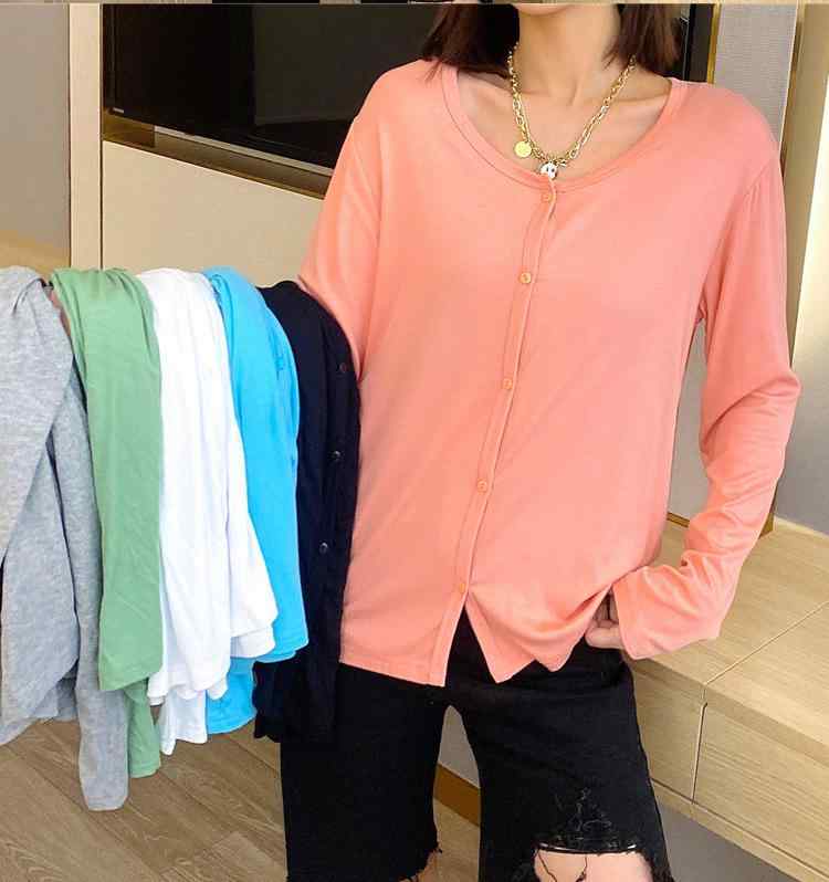 レディース カーディガン 薄手 春夏 モダール素材 大きいサイズ ニット トップス 軽量 吸湿性 伸縮性 ファッション アウター インナー 普段使いx2