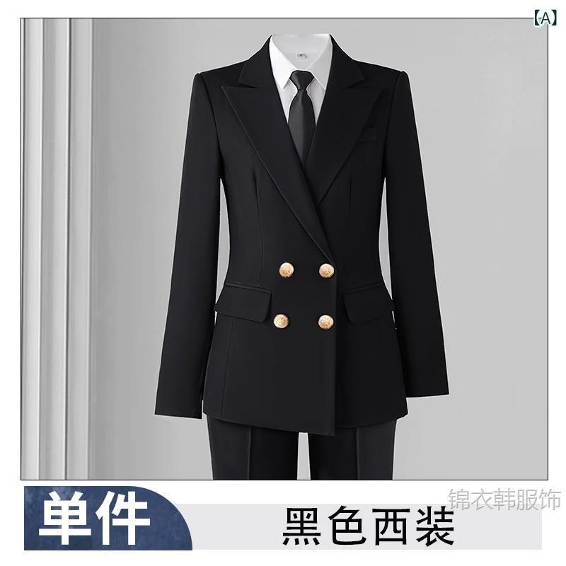 レディース スーツ セット ブラック 職業 正装 通勤用 面接服 仕事着 ジャケット ビジネス トップス