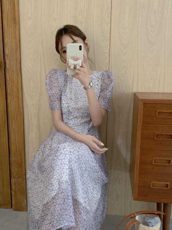 レディース 衣装 夏 フレンチ表現スタイル 人懐っこい 御花刷り上げる ロングお召しもの  か細い生産ライン 口さかしい 女子らしい 日常使い走り