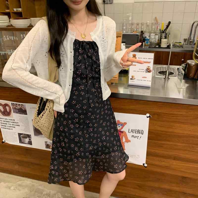 カーディガン レディース 韓国 ニット 透け UVカット ショート丈 春夏 細見え 軽量 吸湿速乾 日常使い アウター トップス