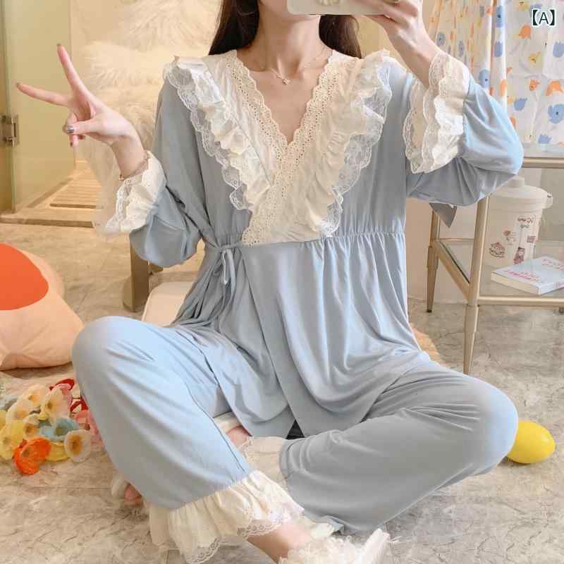 授乳パジャマ 妊婦服 産後服 ゆったりセット 外出用 寝間着 モダール素材 柔らかい 快適 伸縮性 通勤 普段使い
