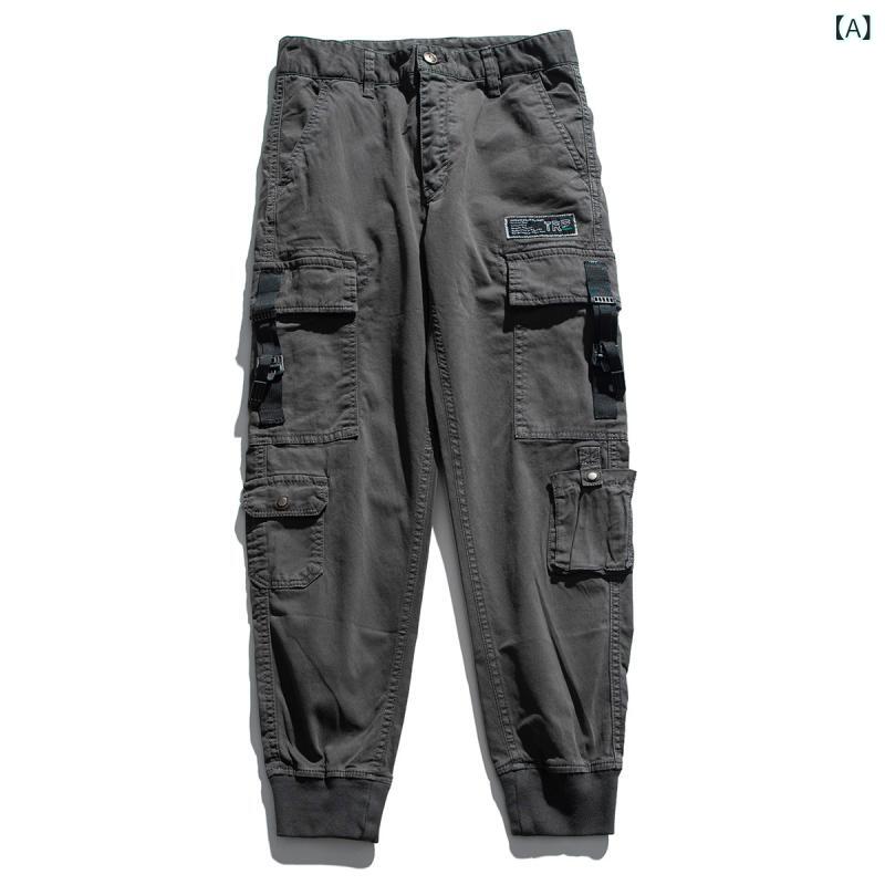 メンズ ワークパンツ 大きめサイズ ゆったり ルーズフィット テーパードレッグ 多ポケット スタイリッシュ 個性派 カーゴパンツ アウトドア アクティブ スポーツ ロングパンツ ボトムス 通勤 普段使い