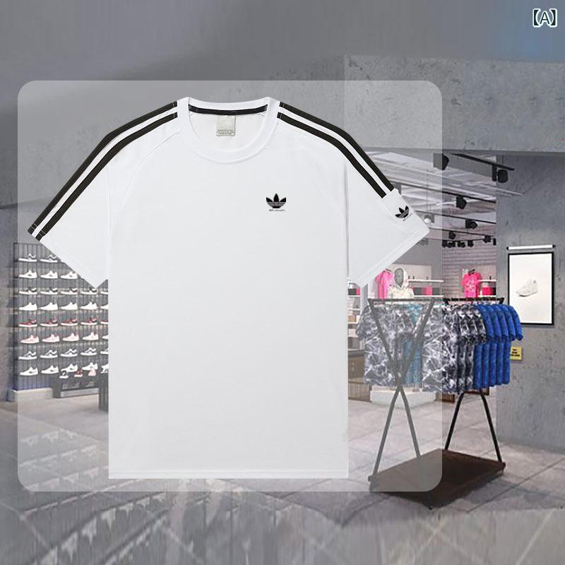 Tシャツ メンズ レディース 短袖 夏用 ルーズ クルーネック コットン スポーツ トップス 吸湿速乾 軽量 普段使い カジュアル
