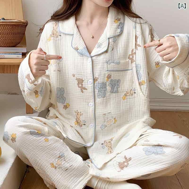マタニティ 授乳 パジャマ 妊婦 産後用 レディース ガーゼ 薄手 セット 春夏 通気性 吸湿速乾 軽量 ゆったり 柔らかい コットン混 部屋着 ホームウェア