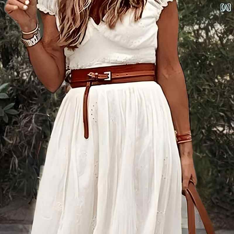 レディース ロングスカート ボヘミアンスタイル 花柄 レース 切り替え カジュアル 普段使い ゆったりシルエット コットン混 軽量 ミドル丈 ブラック ピンク アイボリー
