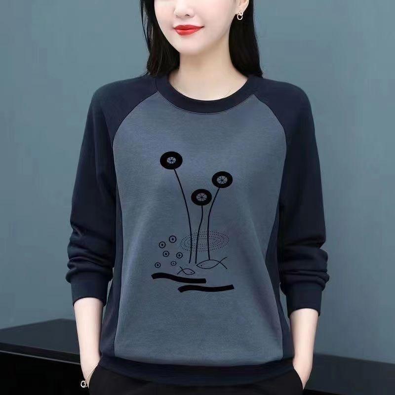 レディース 綿 春秋 ゆったり 大きめ スリム効果 おしゃれ カジュアル 長袖 トップス Tシャツ インナー 普段使い 軽量 伸縮性