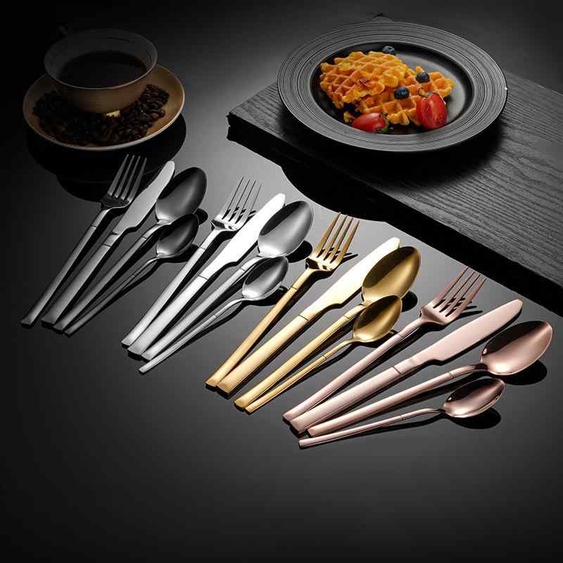 食器セット ユニセックス スプーン フォーク ナイフ カトラリー レストラン 飲食店 ホテル 業務用 自宅用 普段使い お祝い 贈り物 プレゼント ステンレス製 錆びにくい 耐久性 清潔 おしゃれ シンプル 北欧 モダン スタイリッシュ 高級感 シルバ|新風堂