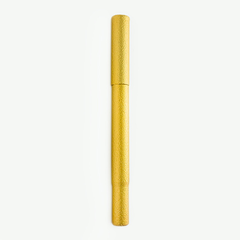 【WA369】しずく万年筆 「ソラリス」 文具ソムリエールも紹介 WANCHER 特別限定生産品 コンバーター使用可能 ガラス製ペン先 ジェラルミン素材のボディ【即納 宅配便 ワンチャーオリジナル 正規品 保証 ハンドメイド 手作り ゴールド】