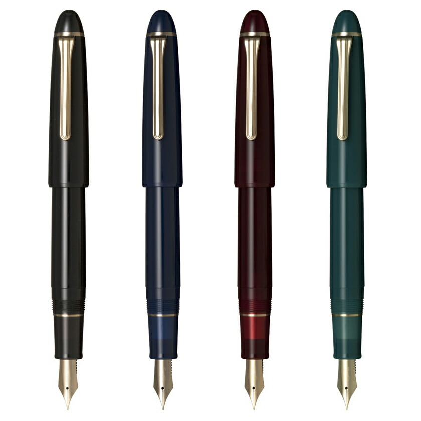 セーラー 万年筆 黒 金製ペン先 108085620 エボナイト彫刻 夜風 万年筆 セーラー万年筆 ペン先21