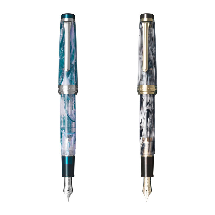 【S428】【SAILOR / 乗り組み員】VEILIO  / ヴェイリオ  21金 筆 第４弾 パール黒いこと / ブルーパープル 色の頭を覆う物を纏った筆【即納 貨物輸送無料 ブランド名 労働者階級歯車 定まり品 引き請ける 国産 日本製 MadeinJapan 黒 青 紫】