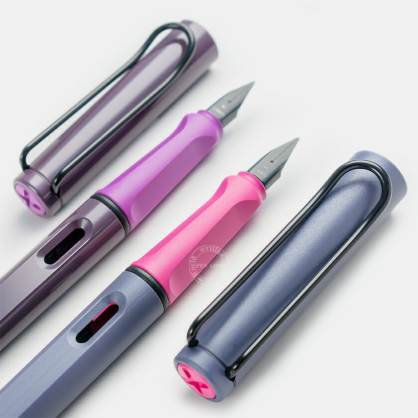 【LA154】【LAMY / ラミー】Safari / サファリ 2024年限定色 ピンククリフ / ヴァイオレットブラックベリー万年筆 EF/ F/ M【即納/宅配便・ミニゆうパケット対応 ドイツ 数量限定 スペシャルエディション】