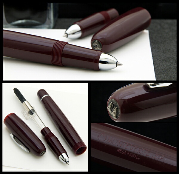 1年保証 モンテベルデ メガインクボール ボルドーct 筆記具 Stonybankchurch Com