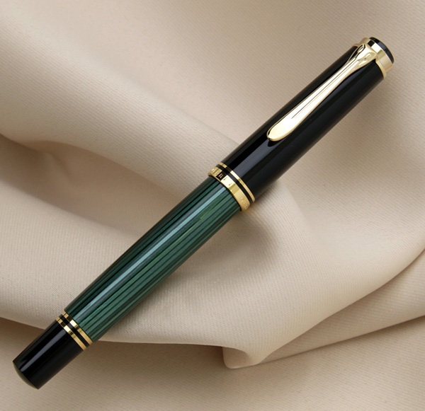 Pelikan - ペリカン スーベレーンM400緑縞 万年筆の+