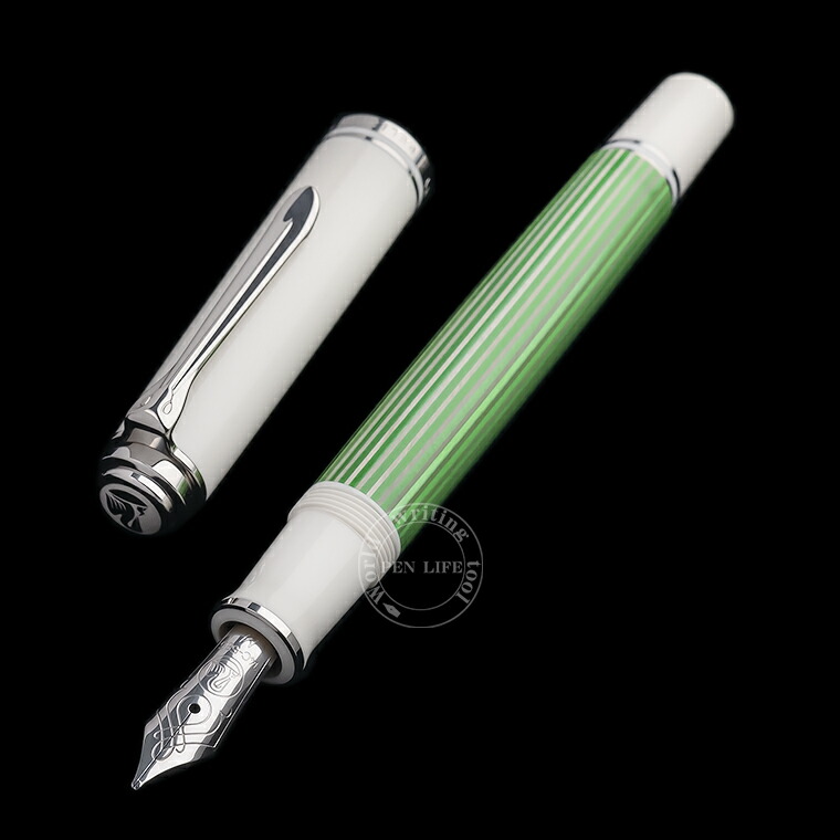 楽天市場 Pel1 Pelikan ペリカン 21年 特別生産品 スーベレーン M605 Green White グリーンホワイト 万年筆 Ef F M B 10本限定 即納 保証 ドイツ 緑 白 Limited リミテッド 筆記具専門店ペンライフ