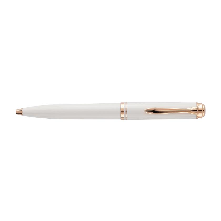 【PEL255】最新作【Pelikan / 伽藍鳥】2025年人並み外れた生み出すこと品 スーベレーン K600 白いこと＆さくら色ゴールド ボールペン【即納 貨物輸送無料 引きうける 白  ＦＲＧ Germany 18金 御前上等筆記具】