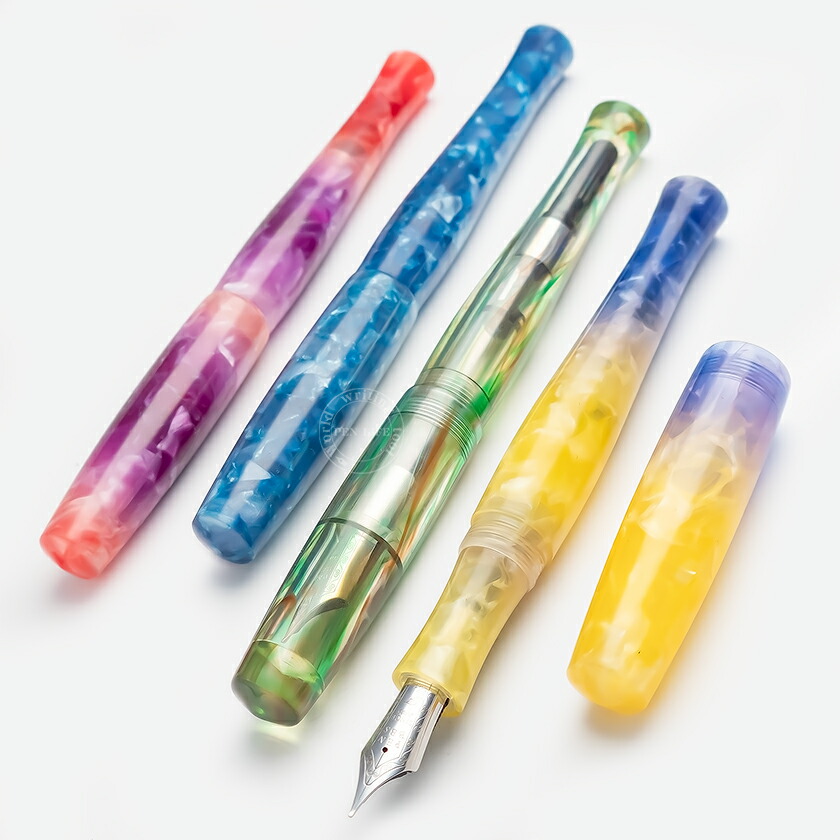 楽天市場】【PBS16】【PENBBS】新作 アクリル透明軸万年筆 靄