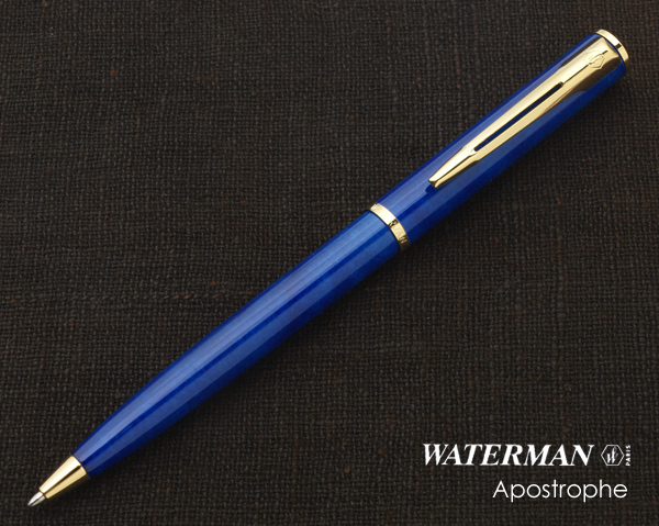 楽天市場 即納 Waterman ウォーターマン アポストロフィブルーマーブル ボールペン 耐久性に富んだ設計のボディは シャツの胸ポケットや手帳にも違和感なく収まります 宅配便対応 筆記具専門店ペンライフ