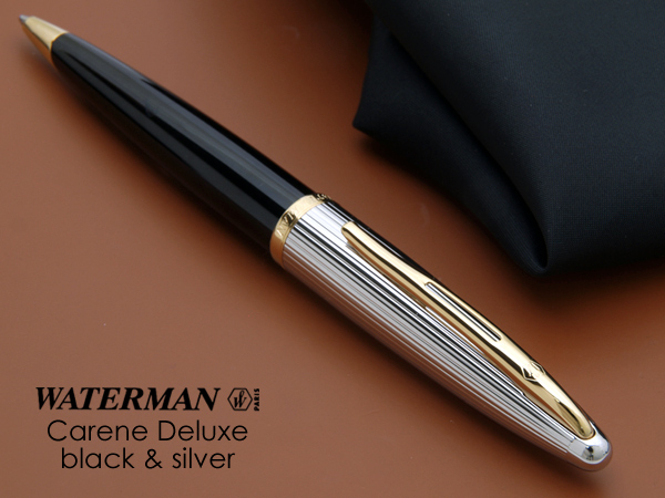 楽天市場 即納 Waterman ウォーターマン カレン デラックス ブラック シルバー ボールペン ツイスト式 カレンの上級モデル 送料無料 筆記具専門店ペンライフ