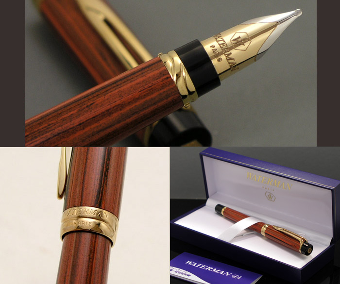 【楽天市場】【即納】【WATERMAN/ウォーターマン】【Liaison/リエゾン】万年筆 エボナイト軸 オレンジ/ブラック 18金ニブ