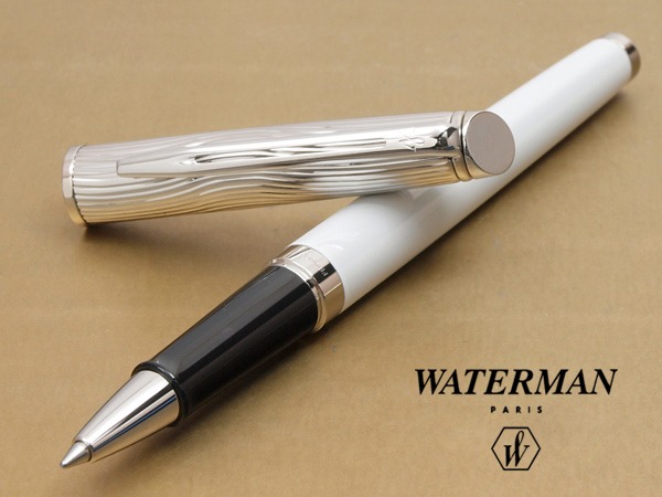 【楽天市場】【即納】【WATERMAN/ウォーターマン】メトロポリタン デラックス ホワイトCT ローラーボール真珠の美しい輝き 上品な