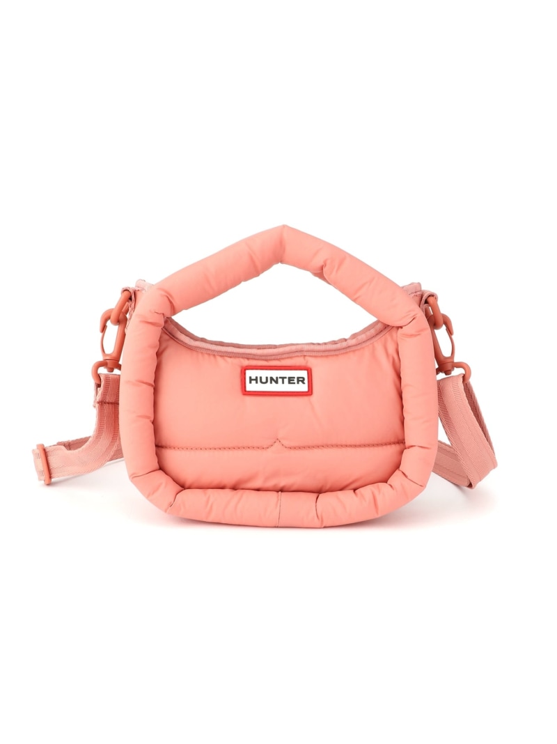 【SALE／40%OFF】(U)フレイムド パファー ミニ ホーボー HUNTER ハンター バッグ ショルダーバッグ ピンク【RBA_E】【送料無料】[ Fashion] 6,890円