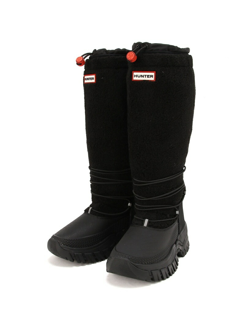 【SALE／50%OFF】(W)WOMENS WANDERER TALL SHERPA SNOW BOOT HUNTER 狩り人 シューズ・靴 ブーツ 黒いこと【RBA_E】【貨物輸送無料】[ Fashion]